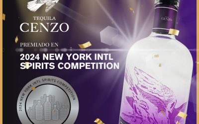 El mejor Tequila, Cenzo premiado en la New York International Spirits Competition 2024.